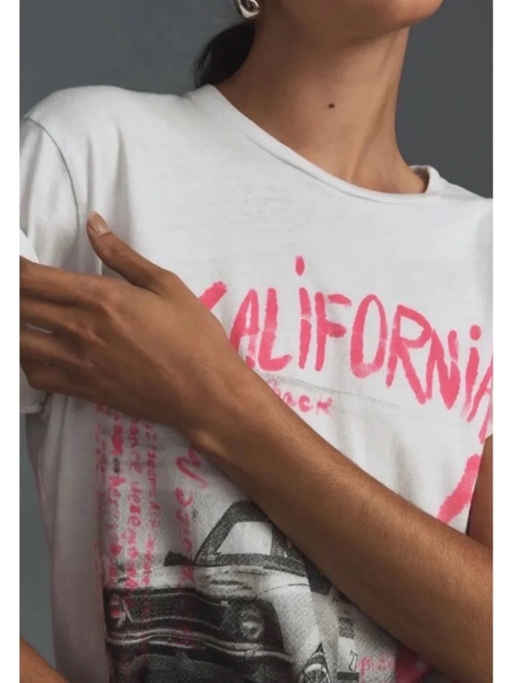 MOTHER Graphic Tee with Pink Size Small (Runs Large)